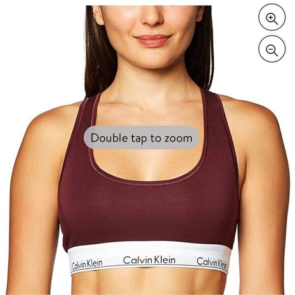 Small calvin klein fair isle unlined bralette nwt & hanger - Picture 1 of 5